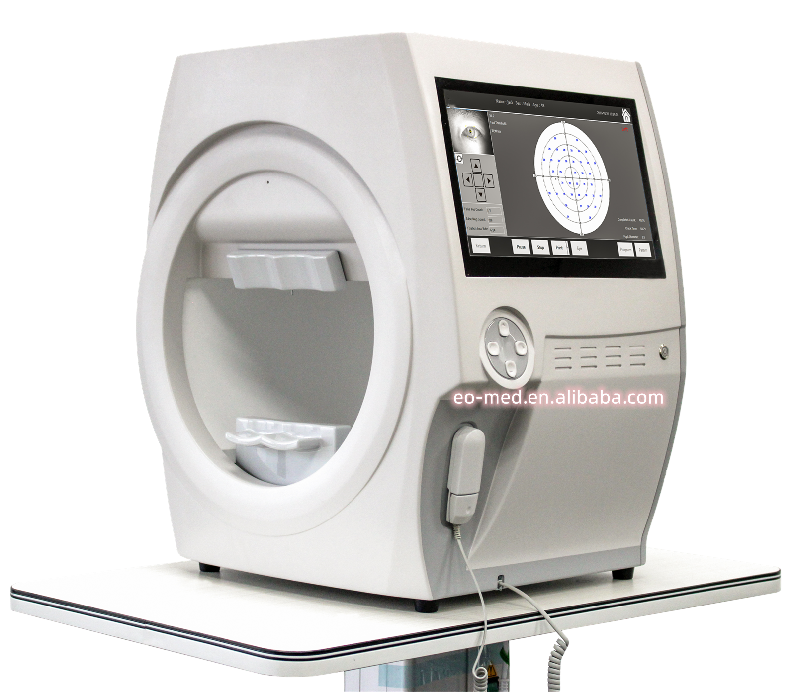 Excellent Quality Ophthalmic Visual Field Analyzer Optical Automatic Computer Analyser Auto Projection Perimeter Machine EOBIO11