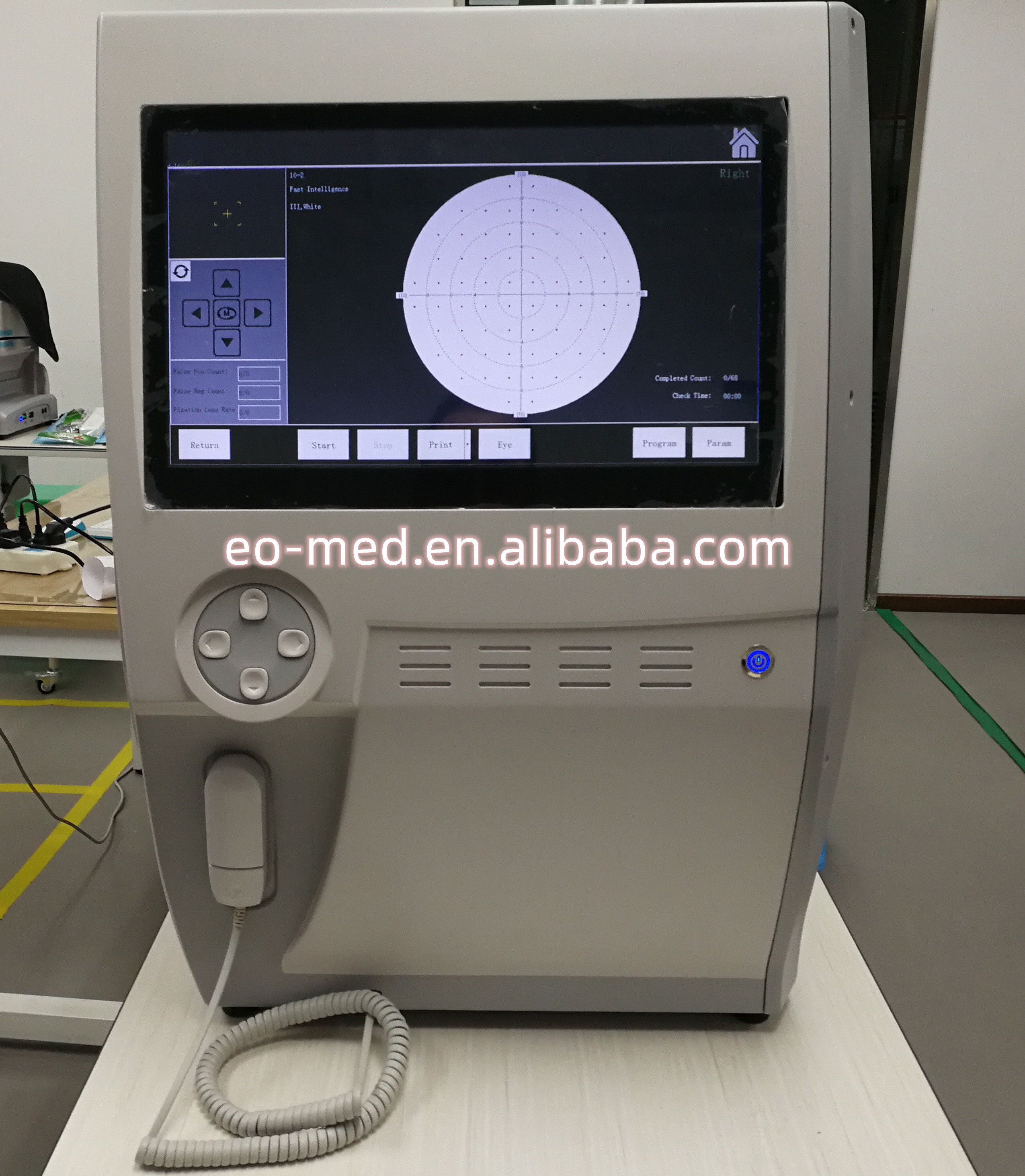 Excellent Quality Ophthalmic Visual Field Analyzer Optical Automatic Computer Analyser Auto Projection Perimeter Machine EOBIO11