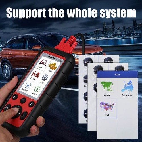 OBD2 All System Diagnostic Tools Autel MaxiDiag MD808 Pro Car Code Reader (MD802 ALL+MaxicheckPro) Autel scanner all modules