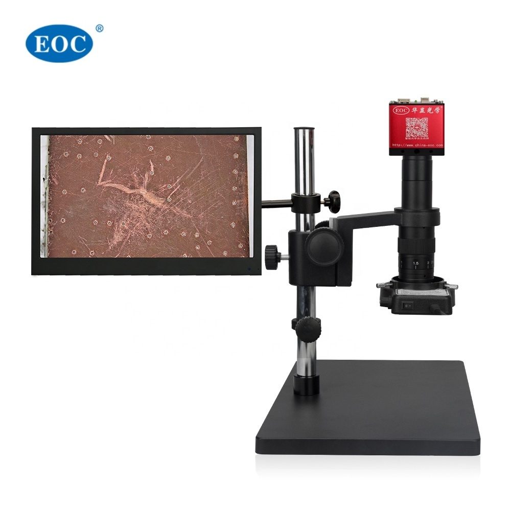 EOC microscope optical zoom lcd screen measuring video electronic digital microscope  microscopes for mobile repair with camera