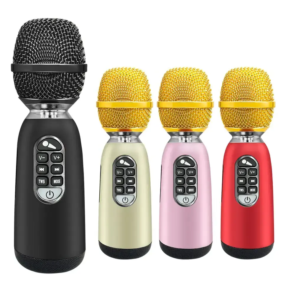 L-1238 20W Professional Wireless Bluetooth Microphone with Bluetooth TF Recorder TWS Headphone DSP Human Delete Live Streaming