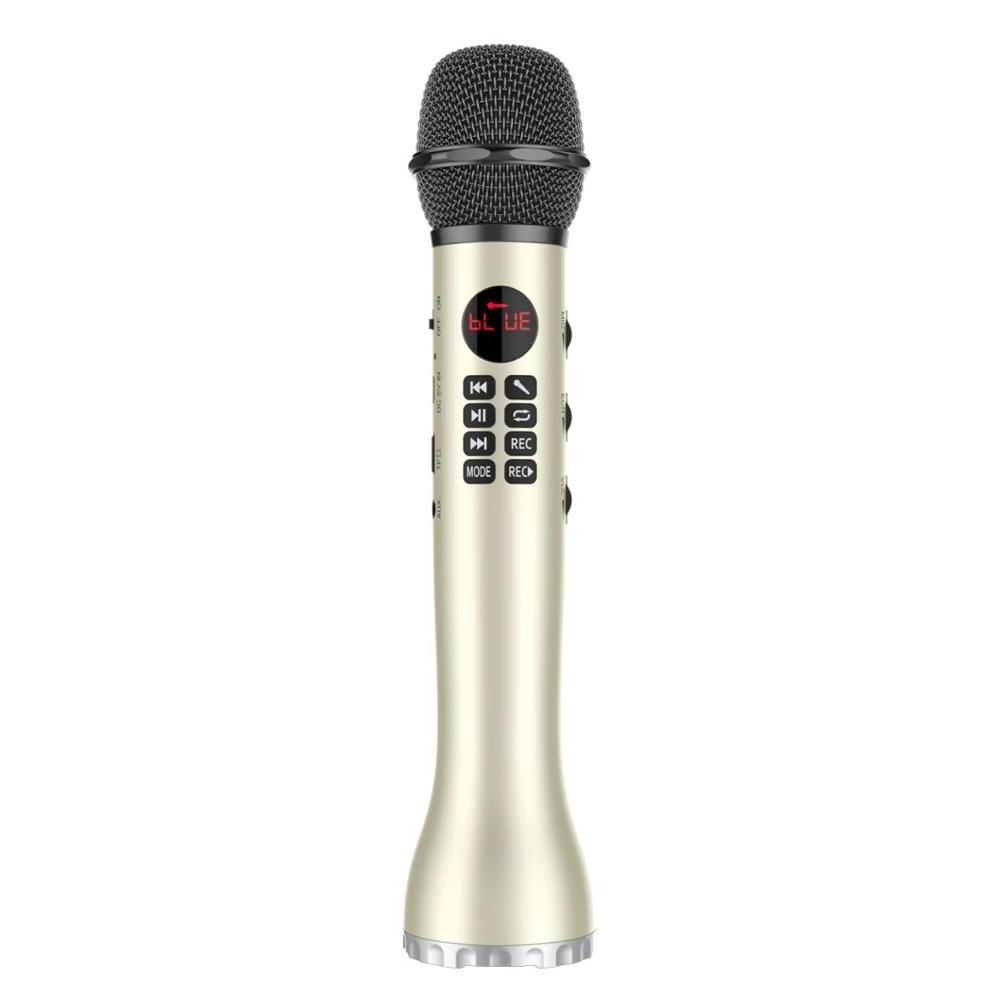 L-598 Bluetooth Karaoke Microphone Speaker with TF Card Recorder Rechargeable Battery