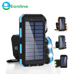 80000mAh Portable Solar Power Bank Charging Poverbank Three defenses External Battery Charger Strong LED Light Double USB