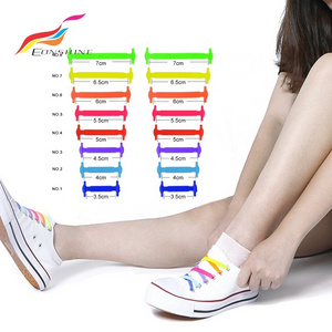 Wholesale 16 pcs Easy Tie Shoe Lace No Tie Shoelace Silicone Elastic Shoelaces