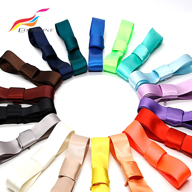 Fashion  3/4'' Wide Flat Silk Soft Ribbon Satin Shoelace for Women Girls Sneakers