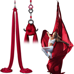 Aerial Silks Aerial Yoga Hammock Kit Yoga Swing Set Anti-Gravity Flying for Fitness for Dance