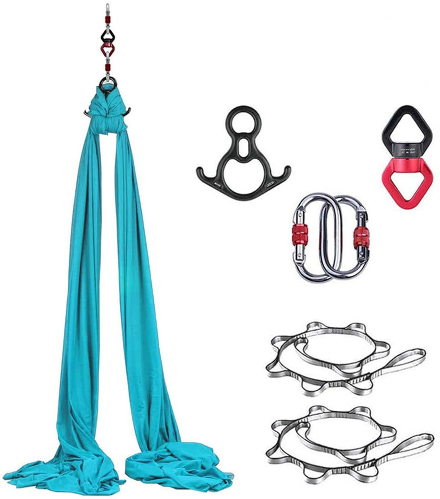 Aerial Silks Aerial Yoga Hammock Kit Yoga Swing Set Anti-Gravity Flying for Fitness for Dance