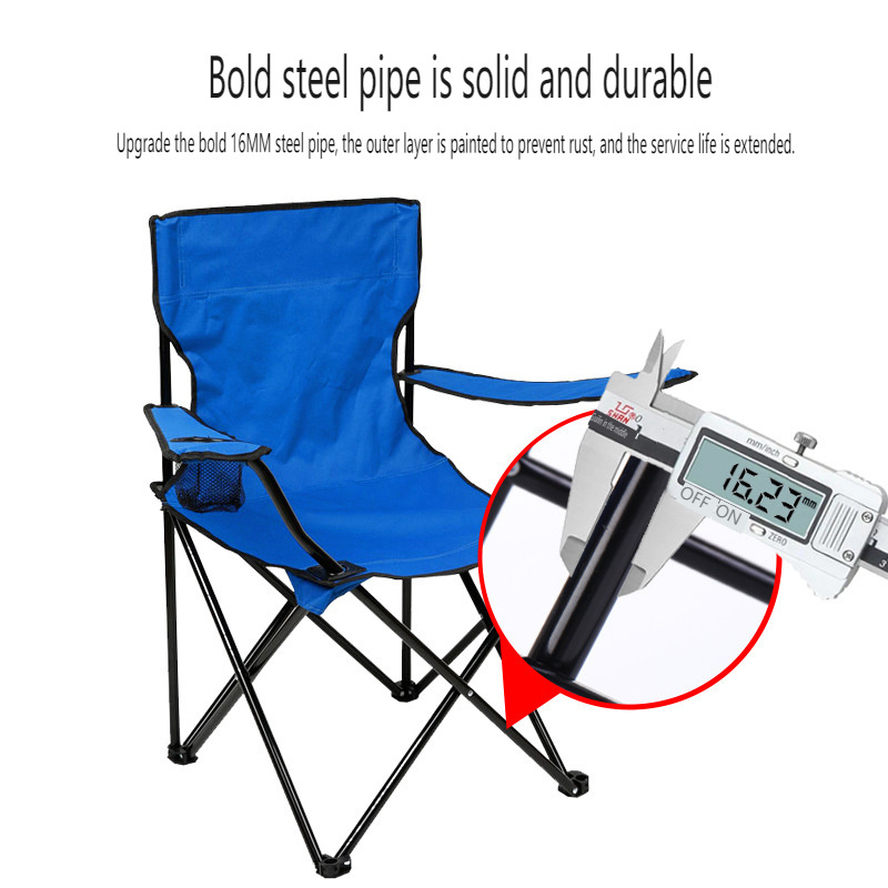 Outdoor Folding Chairs Camping Chair Portable Outdoor Beach  Heavy Duty Foldable Lawn Chair