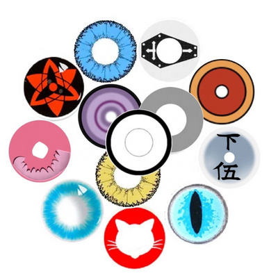 Wholesale Contact Lens Anime Sharingan Cheap Crazy red cosplay contact lenses