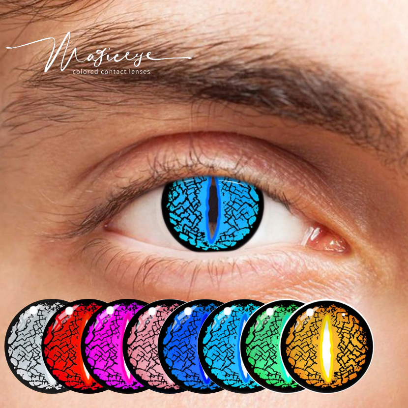 Magiceye Lizard Eye Cosplay Color Contact Lens Top Seller Cosmetic Colored Contacts Big Eye Cheap Contact Lenses with power