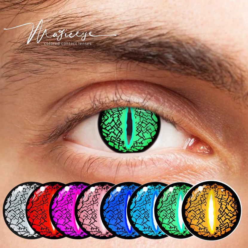 Magiceye Lizard Eye Cosplay Color Contact Lens Top Seller Cosmetic Colored Contacts Big Eye Cheap Contact Lenses with power