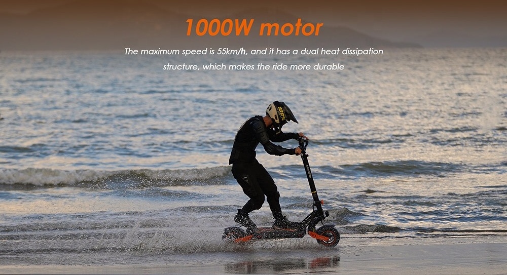 KUKIRIN G2 MAX Electric Scooter 10*2.75 Inch Off-road Pneumatic Tires 1000W Brushless Motor 55Km/h Max Speed 48V 20Ah Battery