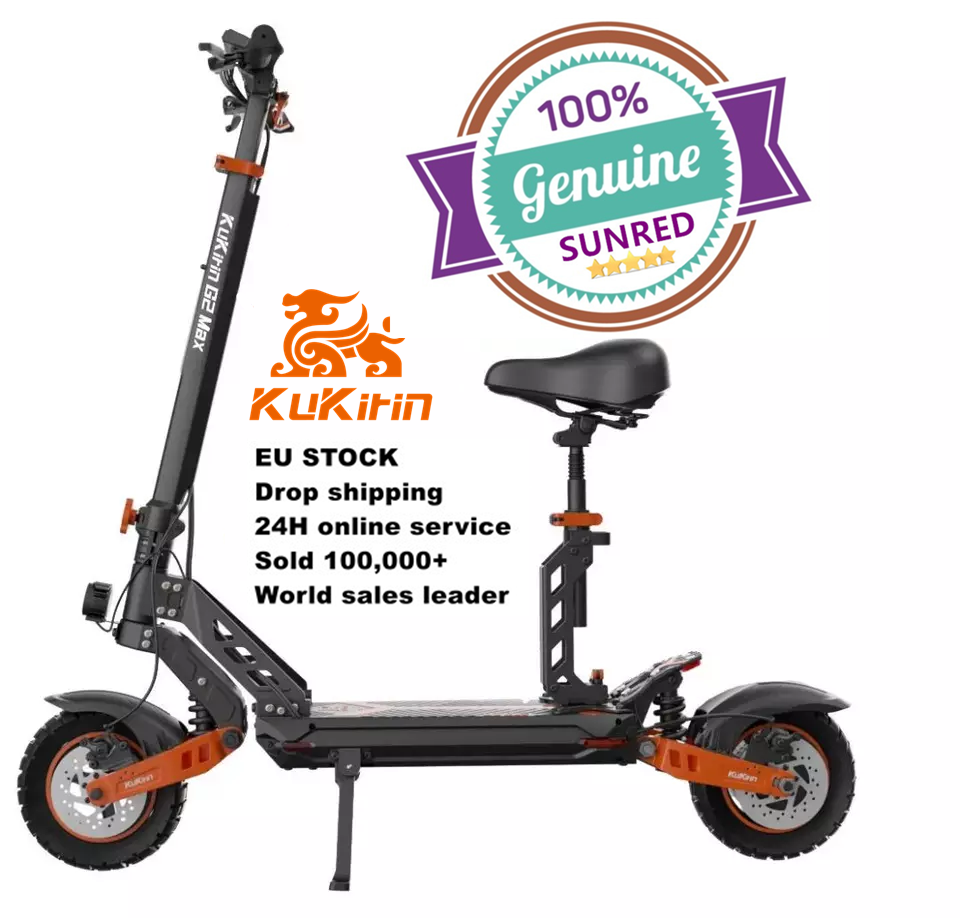 KUKIRIN G2 MAX Electric Scooter 10*2.75 Inch Off-road Pneumatic Tires 1000W Brushless Motor 55Km/h Max Speed 48V 20Ah Battery