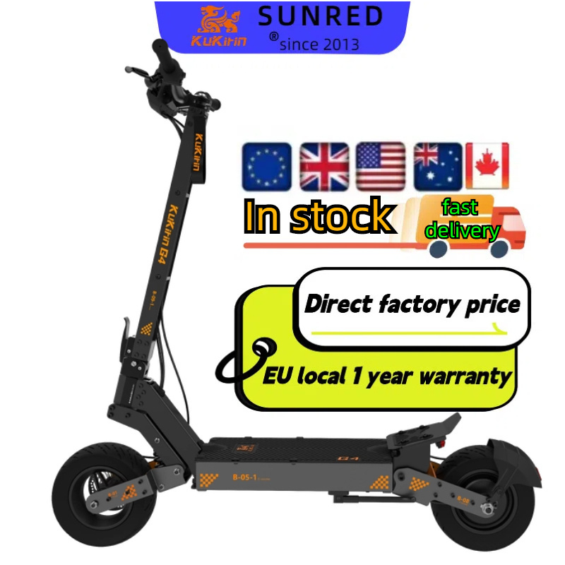 2024 New Kukirin G4 11-Inch Vacuum Tire 2000W 60V High-Speed e Scooter Long Range EU Warehouse Two Wheels 70km Range Per Charge