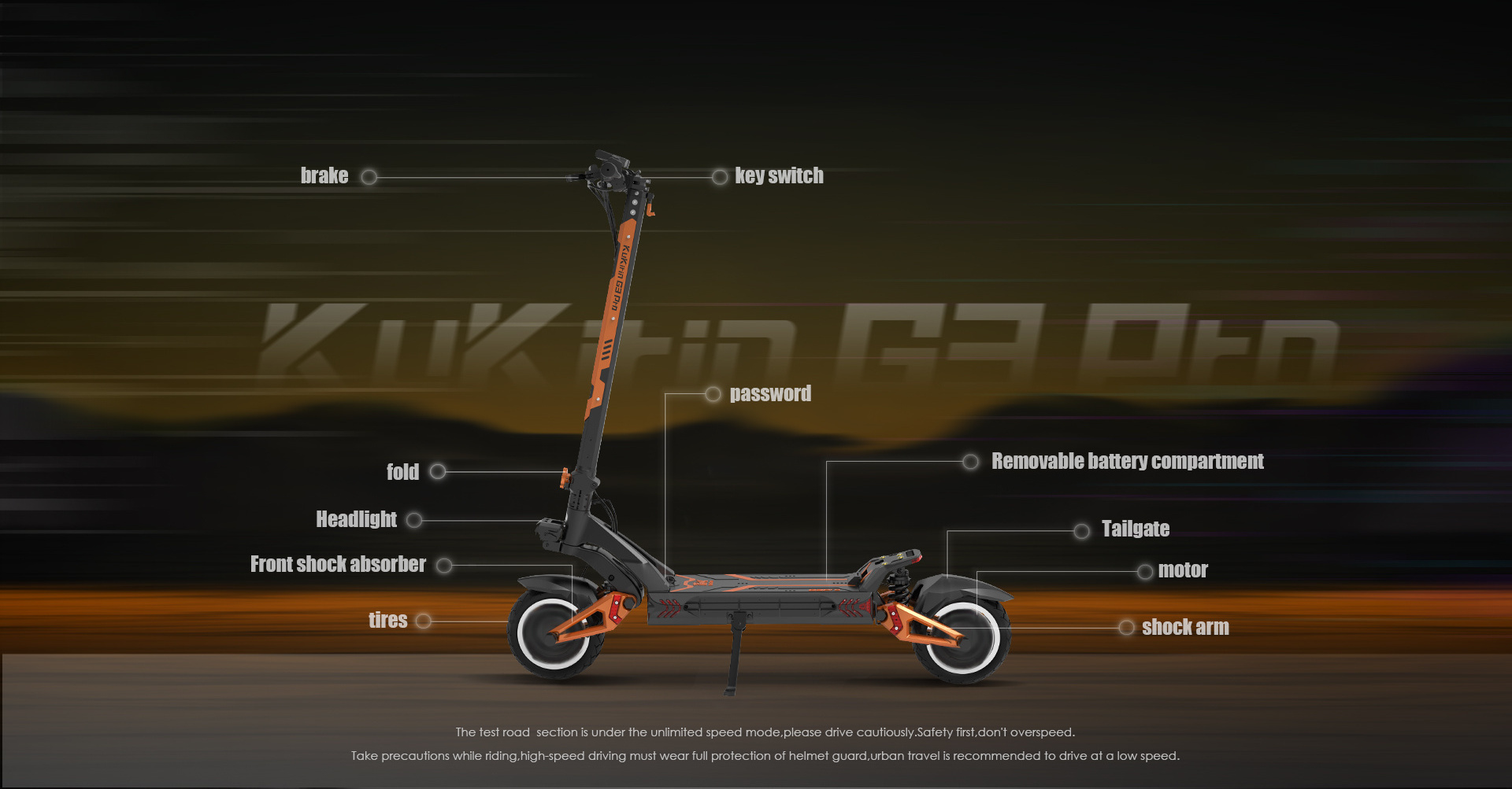 Kugookirin EU Kukirin G3 Pro 2023 Powerful China Mobility Moped 2000 W 60Km/H Water Cabin Electric Scooters For Heavy People