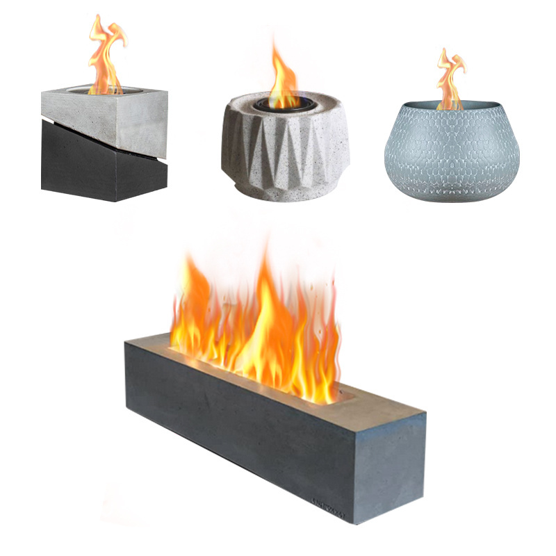 New design concrete table top fire pit  contemporary fire pit grc fire pit