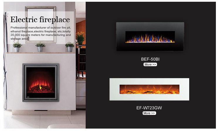 Remote control small electric wall fireplace black electric fireplace