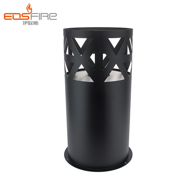 Modern style bioethanol ethanol fireplace black