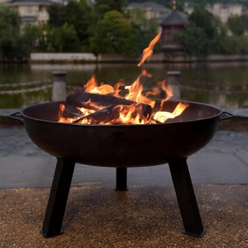 Heavy duty corten steel outdoor fire pit outdoor metal fire pit bowl