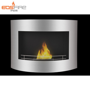 EOS FIRE floating wall heating pellet fireplace