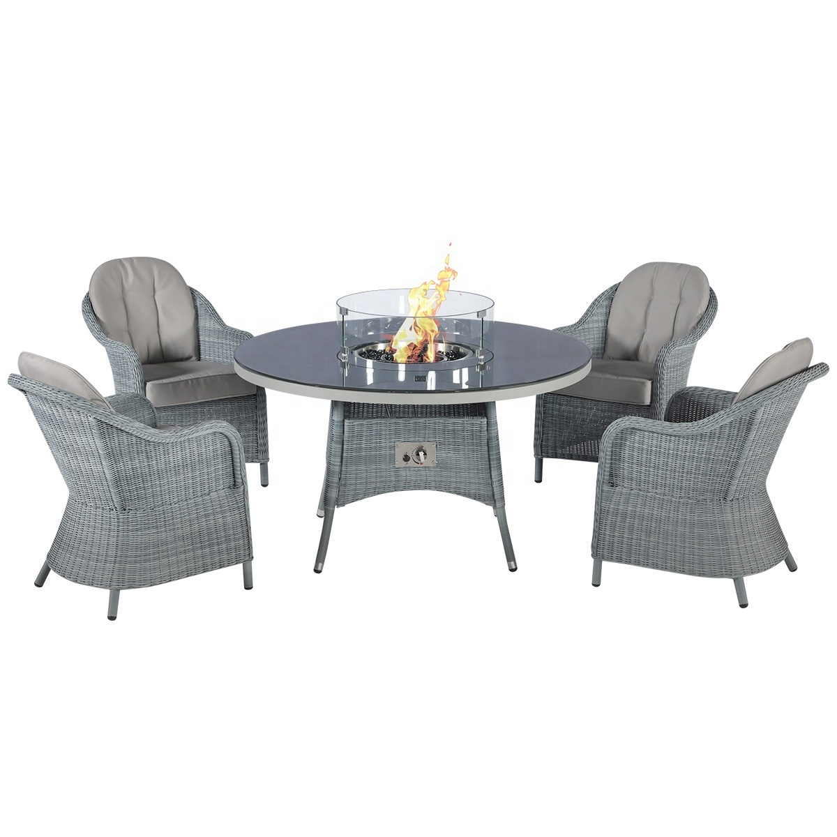 Natural gas/LPG fire table outdoor restaurant furniture