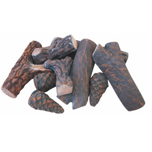 ceramic fire log  heat resist log fire pit log decoration