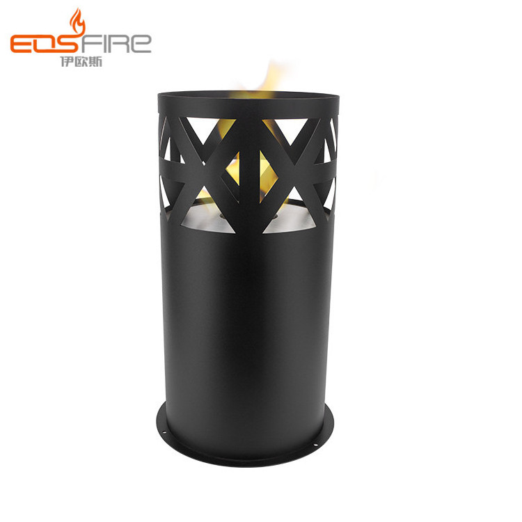 Modern style bioethanol ethanol fireplace black