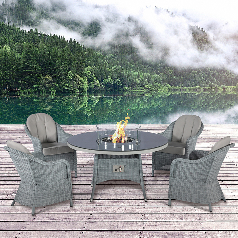 Natural gas/LPG fire table outdoor restaurant furniture