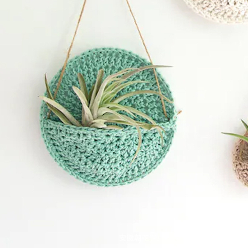 Crochet Boho Macrame Kids Room Decor Wall Hanging Air Plant Holders