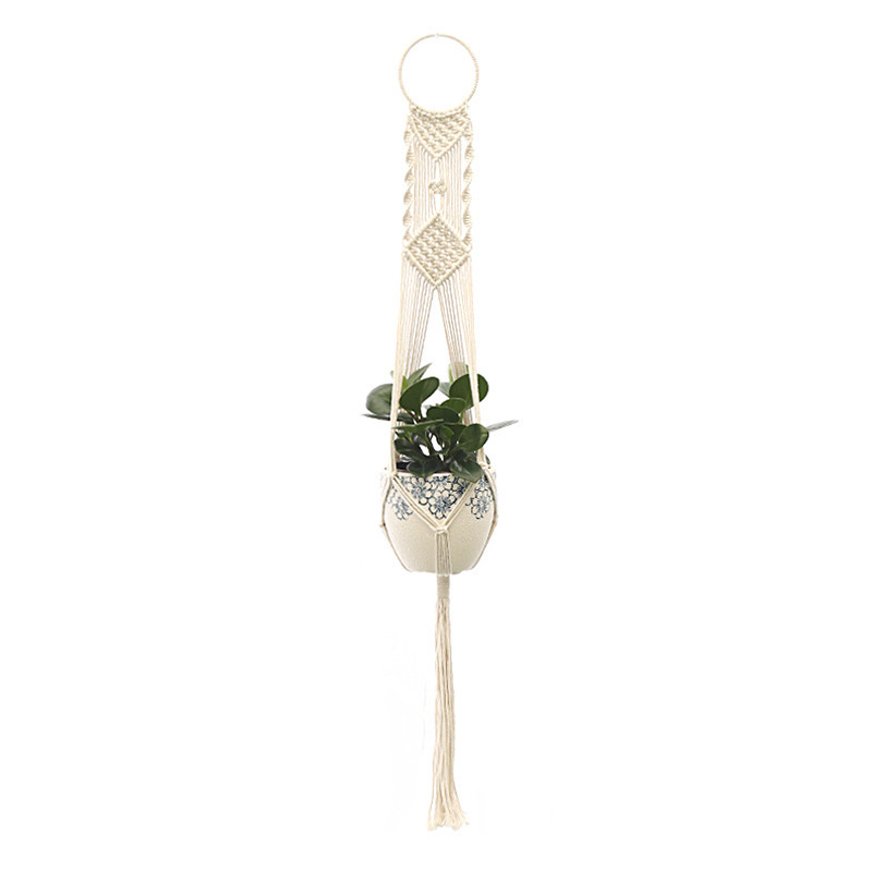 Handmade Cotton Macrame Hang Home Decoration Plant Hanger