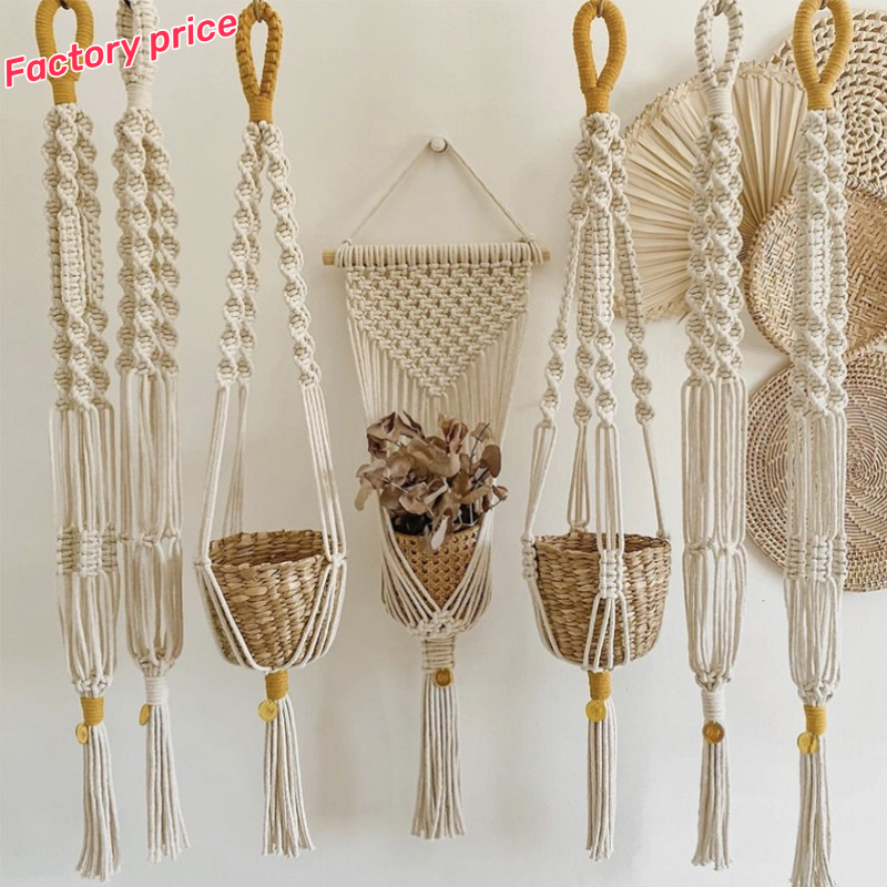 2023 DIY Home Decor bohemian home decor plant hanger hook macrame air plants decoratieve macrame plant hangers