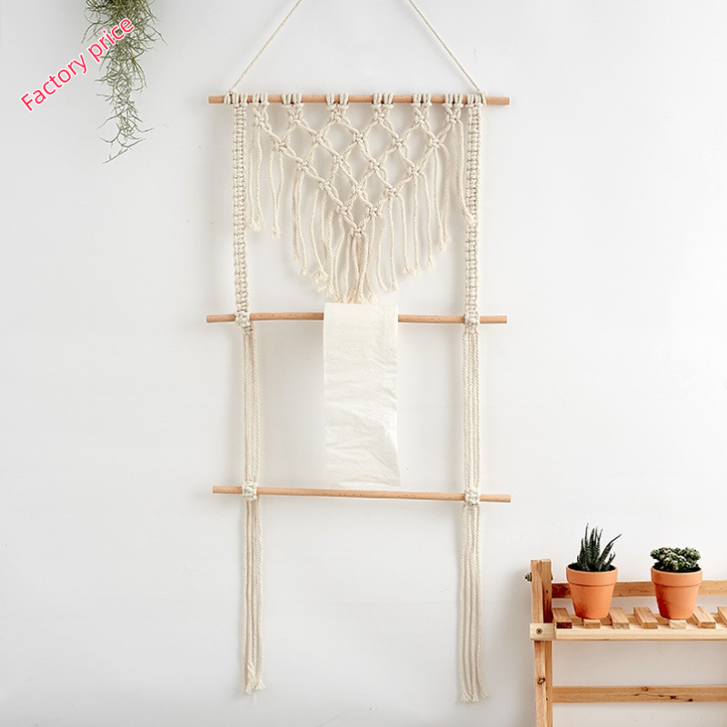 Decoration Pieces For Home s wholesale wall hooks plant hanger bracket plant hanger macrame with wood boho