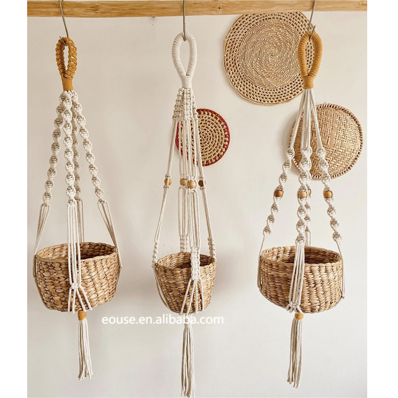 New Designs Macrame Plant Hanger Hanging Planter For Home Decor Wall Hanging Planter Boho For Living Room Handmade Wholesale