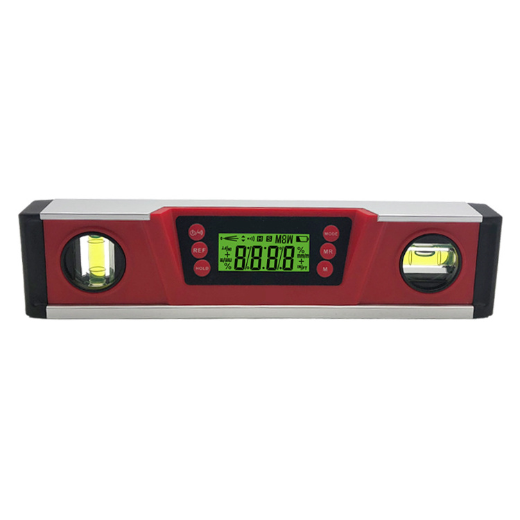 Laser Measuring Instrument Angle Meter 230mm Digital Spirit Level With Two Bubble