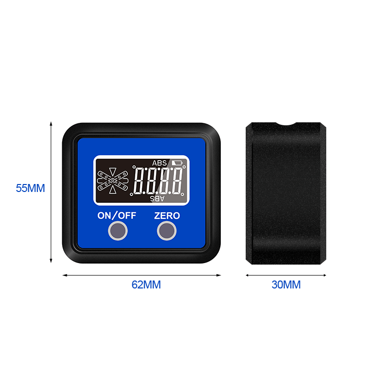 62mm Digital Level Box with magnets Digital Inclinometer protractor Digital Angle Gauge DL139