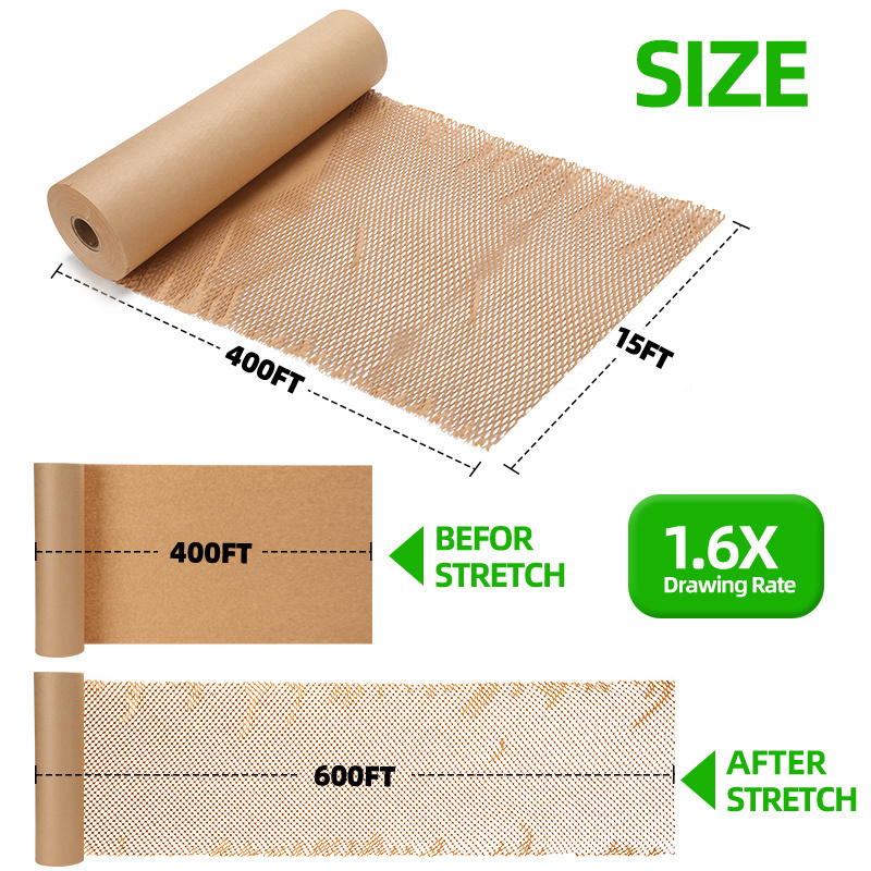 Recyclable Biodegradable Factory Price Eco-friendly Honeycomb Craft Wrapping Packaging Paper For Gift Packaging