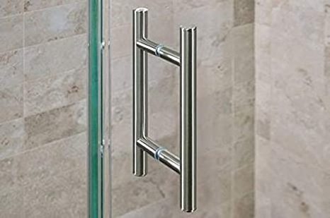 America Hot Sale Glass Door Handle H Shape Stainless Steel 304 Shower Handle Bathroom Sliding Pull Handle