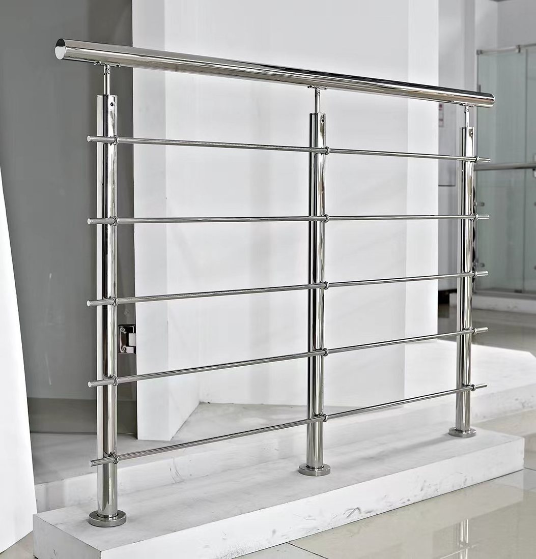 Customized Stainless steel Handrail Pipe Railing Baluster System Fence Steel Railing Tube Cable Railing System