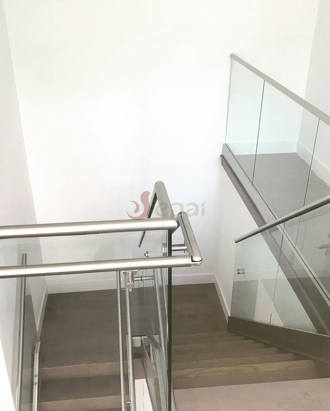 Hot design aluminium profile for glass railing with led light for balcony