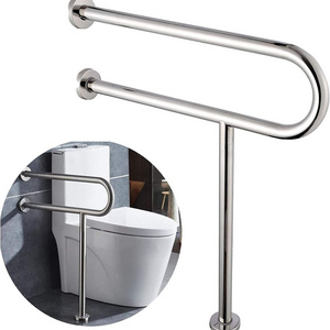 Epai Bathroom Accessories Toilet Folding Flip up Swing up Disabled Stainless Steel Safety Armrest Handles Grab Bar for elder