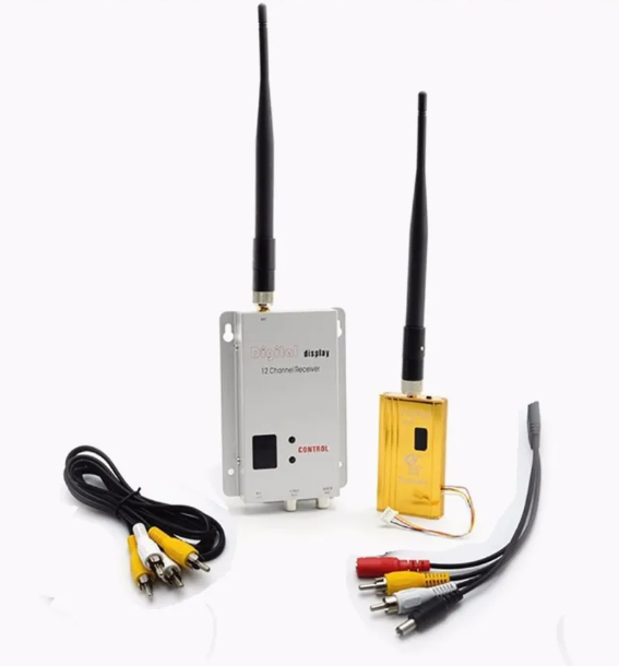 1.2G 8CH 1500mw AV Sender Wireless FPV Ghz TV Audio Video Transmitter Receiver QAV250 Quadcopter Racing Drones UAV