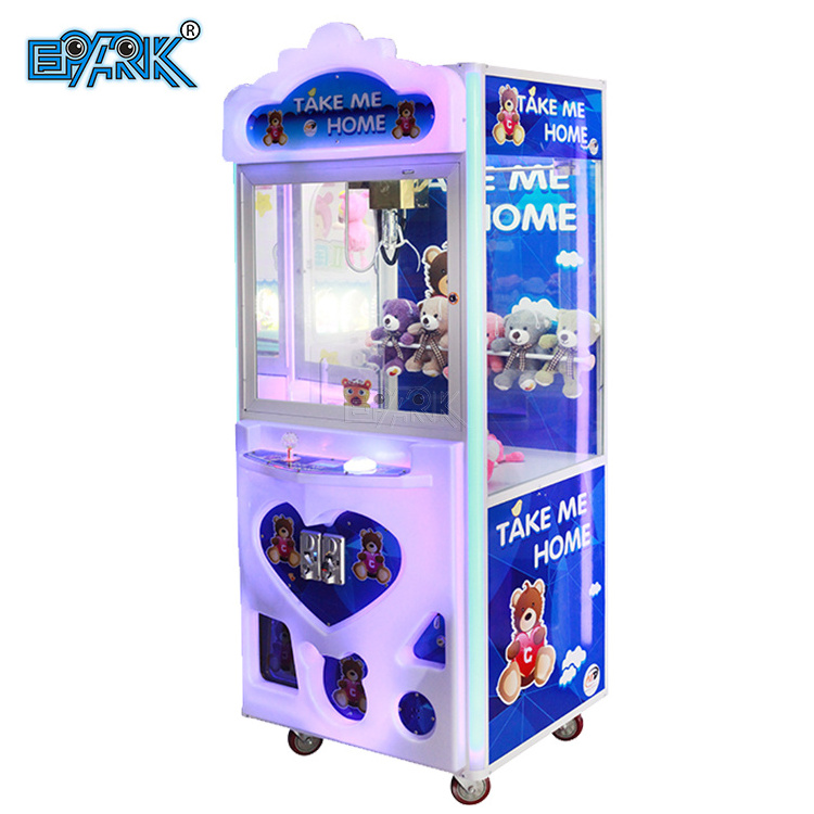 Plush Candy Doll Mini Wooden Case Bartop Hot Sale Amusement Machine Crazy Toy 2 Claw Crane machine