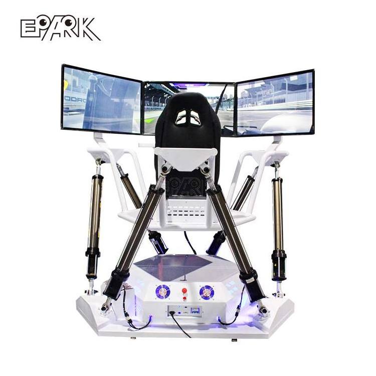 New Virtual Entertainment 9D VR Three 3 Screen 6 Dof Racing Simulator Car Game Driving Simulator For Driving School