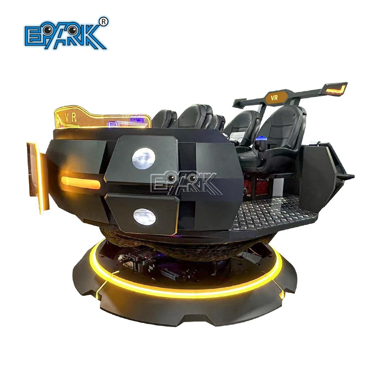 Guangzhou Vr Supplier Tank 5 Seat Cinema Vr Rotation Motion Simulator 9d Vr Chair