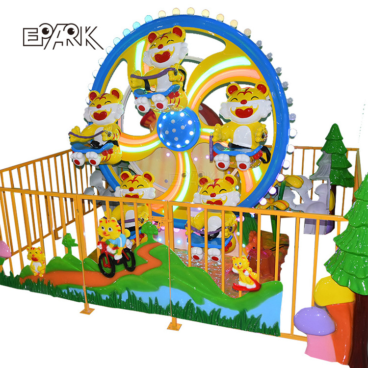 Mini Ferris Wheel Amusement Kiddie Ride Attractive Kids Guangzhou School Products 220V Indoor Amusement Park Equipment 5 Players