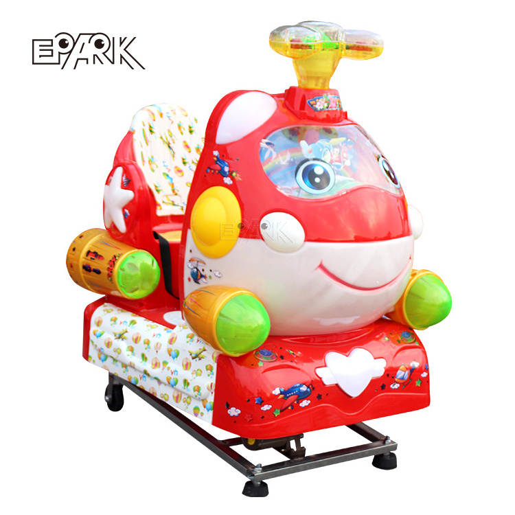 Coin Operated Kiddie Ride On With Seat Super Wings Swing Machine For Amusement Park