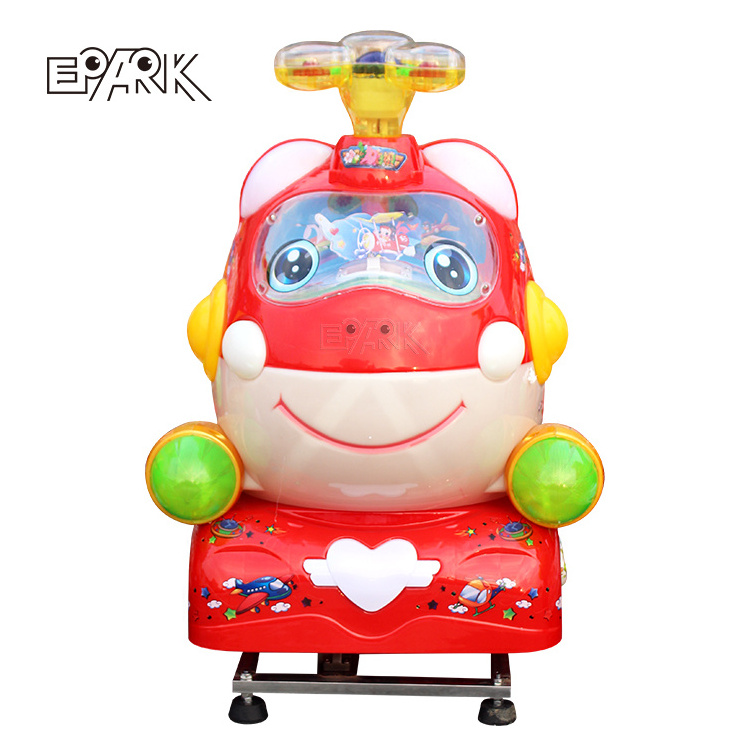 Coin Operated Kiddie Ride On With Seat Super Wings Swing Machine For Amusement Park