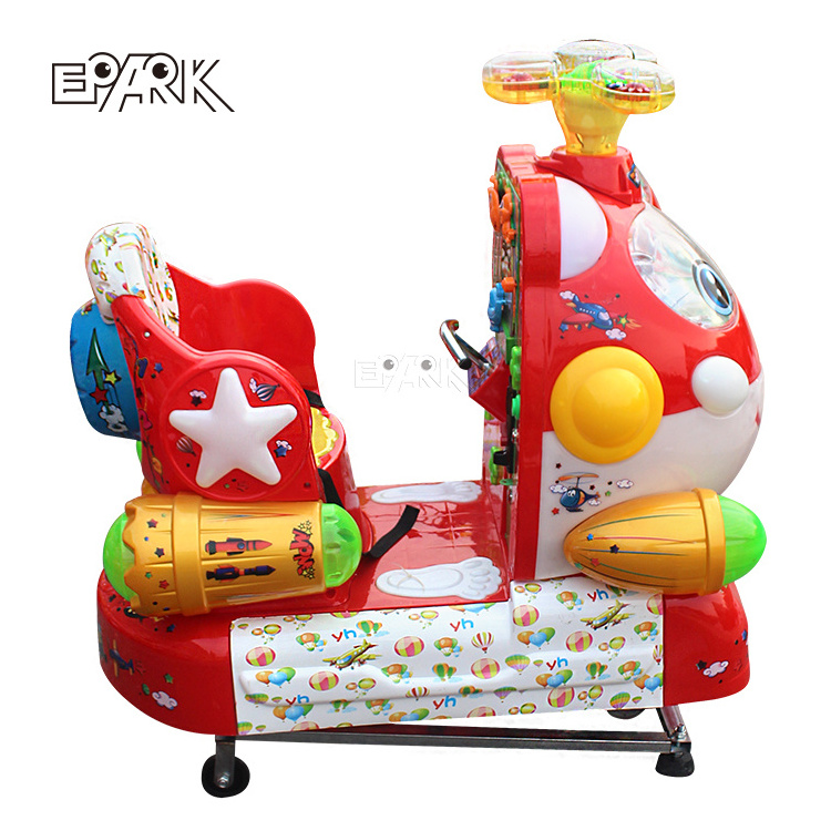 Coin Operated Kiddie Ride On With Seat Super Wings Swing Machine For Amusement Park