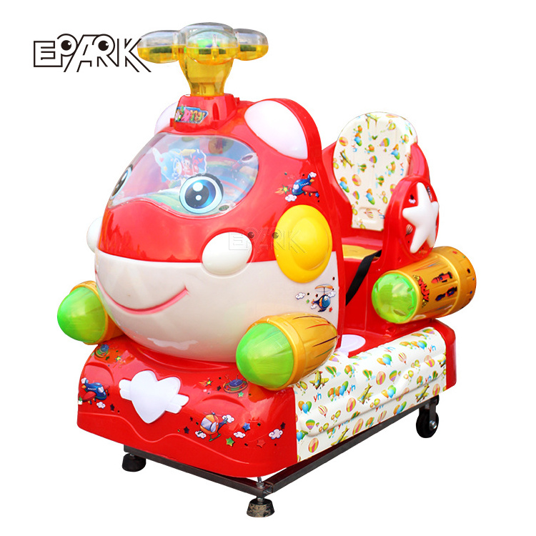 Coin Operated Kiddie Ride On With Seat Super Wings Swing Machine For Amusement Park