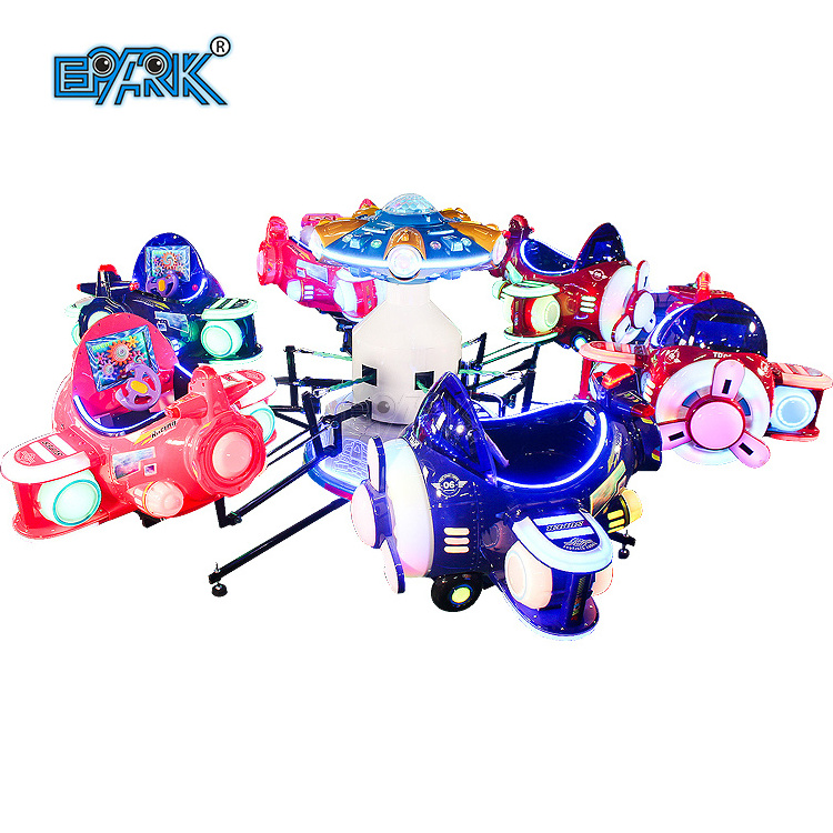 Amusement Park Kids Swing Chair 6 Seats Aircraft Ride For Kids